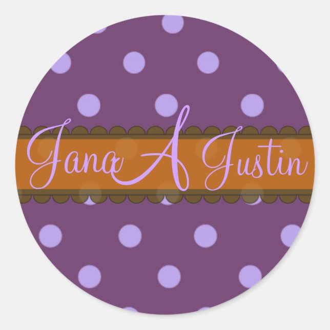 Boîte de chocolats autocollants monogramme (Devant)