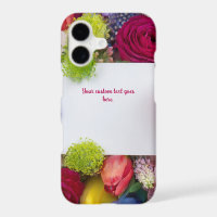 Boîte de texte à cadre floral joli personnalisé