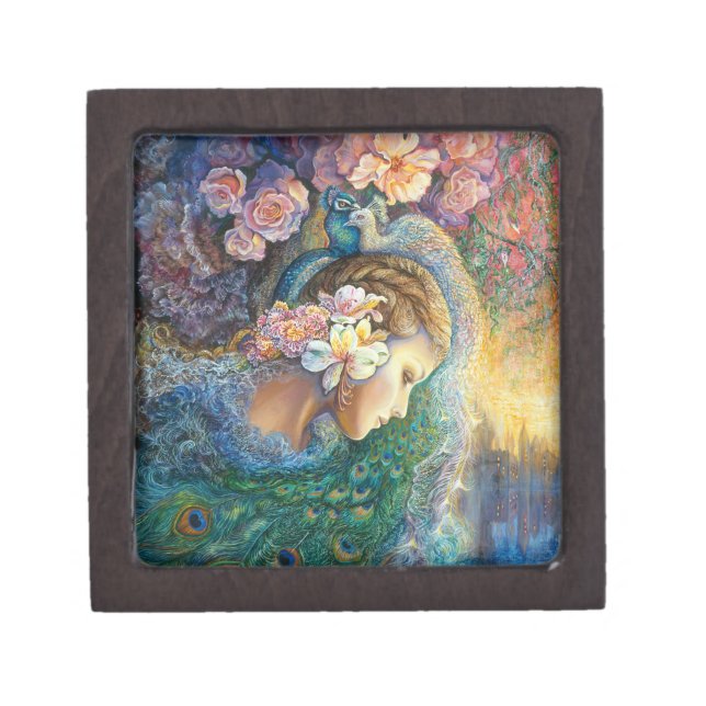 Boîte de trésor de stupéfaction de paon mini (Devant)