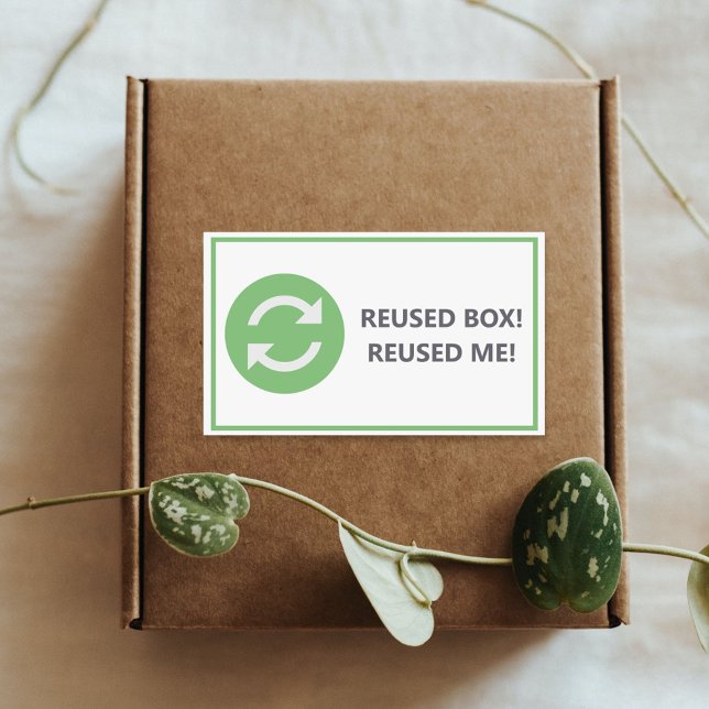 Boîte réutilisée - Sticker réutilisé (Reused box - Reused me Sticker)