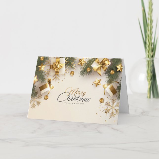 Boîtes cadeaux de Noël v2 - Personnaliser Carte de (Devant)