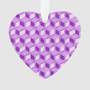 Boîtes Chrome 3-d - violet violet