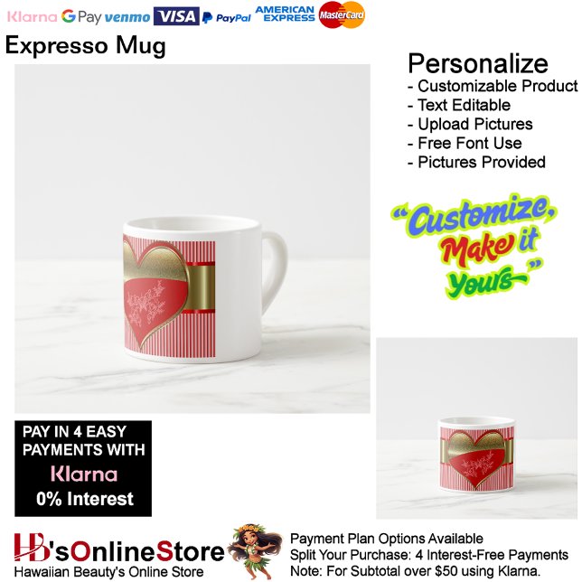 Boîtes de coeur Expresso Mug (Boxes of Hearts Expresso Coffee Mug.
)