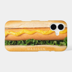 Boîtes de téléphone Hot Dog de nom personnalisé
