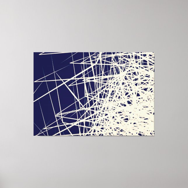 Boîtes empilées Bleu - Impression sur toile (Recto)