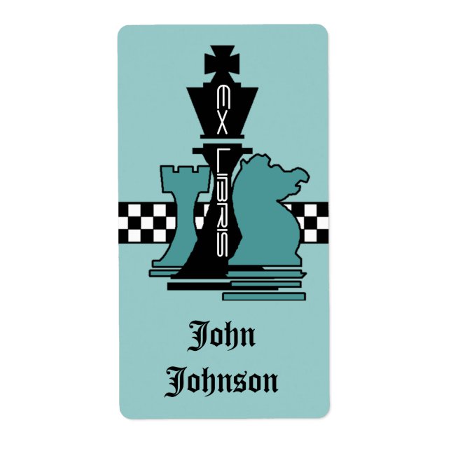 Boîtes Ex Libris Jeux d'échecs pièces King Rook (Devant)