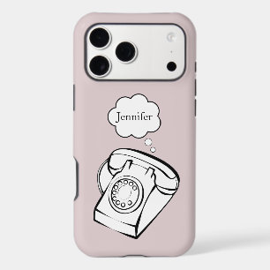Boîtier de téléphone Cute Simple Retro pour iPhone