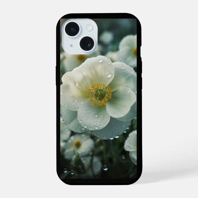 Boîtier de téléphone floral - Couvercle de télépho (Verso)