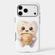 Boîtier de téléphone Mignon Kawaii Dent Buvant un