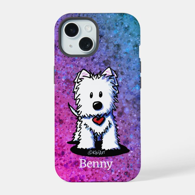 Boîtier de téléphone Westie Heartbeat (Verso)