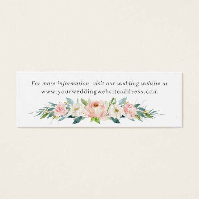 Boîtier du site Web de Mariage floral rose pâle (Devant)