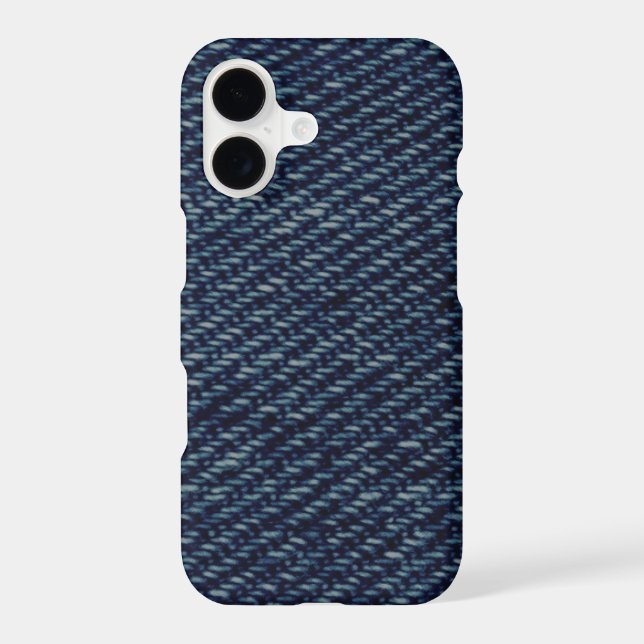 Boîtier iPhone 17 en denim foncé – Couverture prot (Verso)