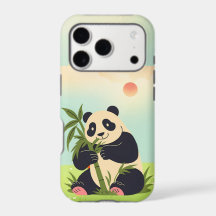 Boîtier iPhone 17 Panda Mignon – Bambou Kawaii