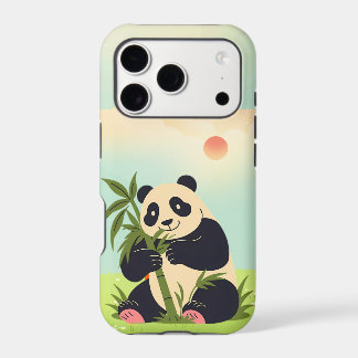 Boîtier iPhone 17 Panda Mignon – Bambou Kawaii