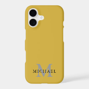 Boîtier iPhone 17 personnalisé avec nom et initial