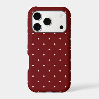 Boîtier iPhone 17 Pro à pois rouges