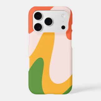 Boîtier iphone 17 Pro formes fluides ondulées abst