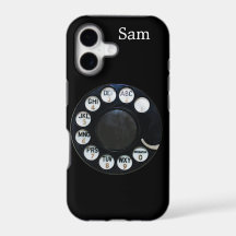 Boîtier iPhone 5 à cadran rotatif noir