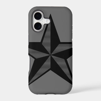 Boîtier iPhone 5 étoile nautique noir et gris