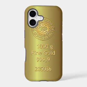 Boîtier iPhone 5 Style Golden Gold Bullion