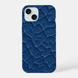 Boîtier iPhone à motif élégant bleu indigo