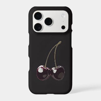 Boîtier iPhone Black Cherry Noir | Cerise foncée