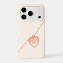 Boîtier iPhone Heart Locket | Coquette Vintage