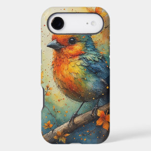 Boîtier iPhone / iPad à motif d'oiseau fractal