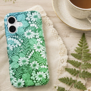 Boîtier iPhone / iPad à motif vintage de fleurs sa