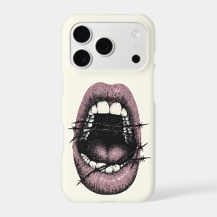 Boîtier iPhone Lèvres Fil de Fer Barbelé Grunge