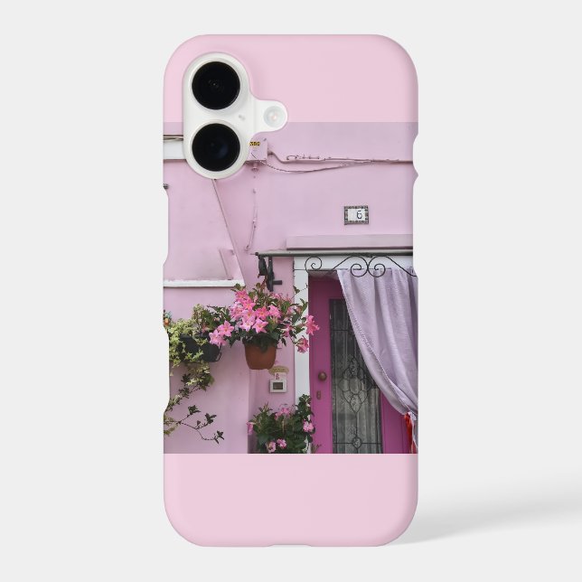 Boîtier iPhone Maison Miniature Rose Douce Rêveuse (Verso)