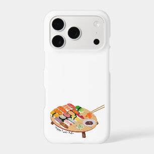 Boîtier iPhone Mignonne Assiette Sushi Joyeuse