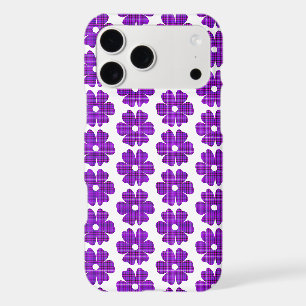 Boîtier iPhone mince à motif carreaux de fleurs vi