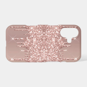 Boîtier iPhone Paillettes Rose Gold Gouttes Brilla