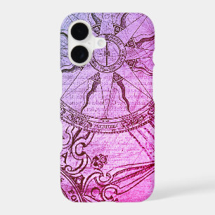 Boîtier iPhone violet à vieille rose des vents