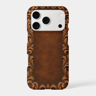 Boîtier iPhone Western avec cadre à bordure travai