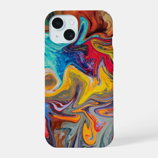 Boîtier téléphonique Abstrait Swirl psychédélique