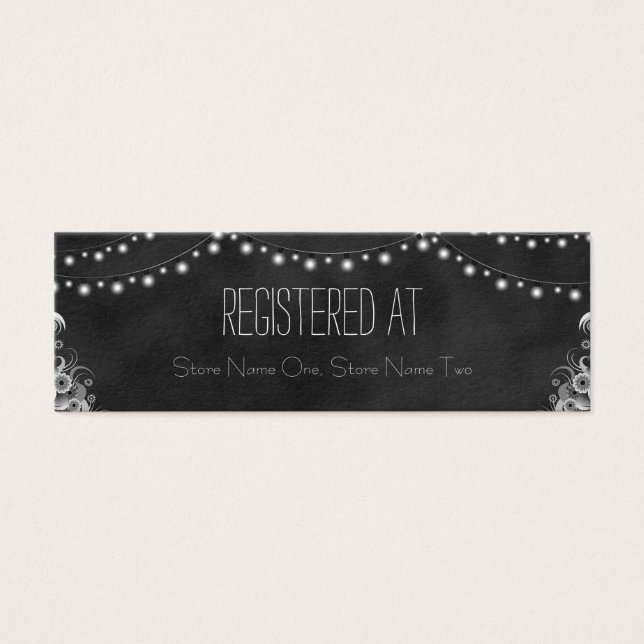 Boîtiers de registre cadeau Chalkboard String Ligh (Devant)