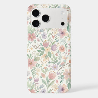 Boîtiers Pastel Floral pour iPhone 17 Pro Max