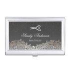 Damassé argentée élégante vintage - coiffeur