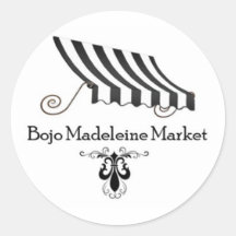 Bojo Madeleine Market 3" Round Sticker 2025