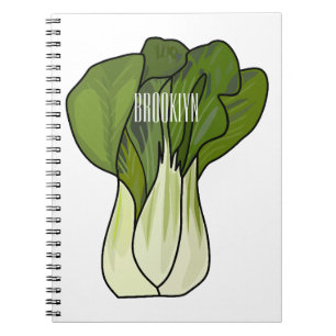 Bok choy cartoon illustration notebook
