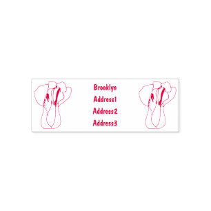 Bok choy cartoon illustration self-inking stamp