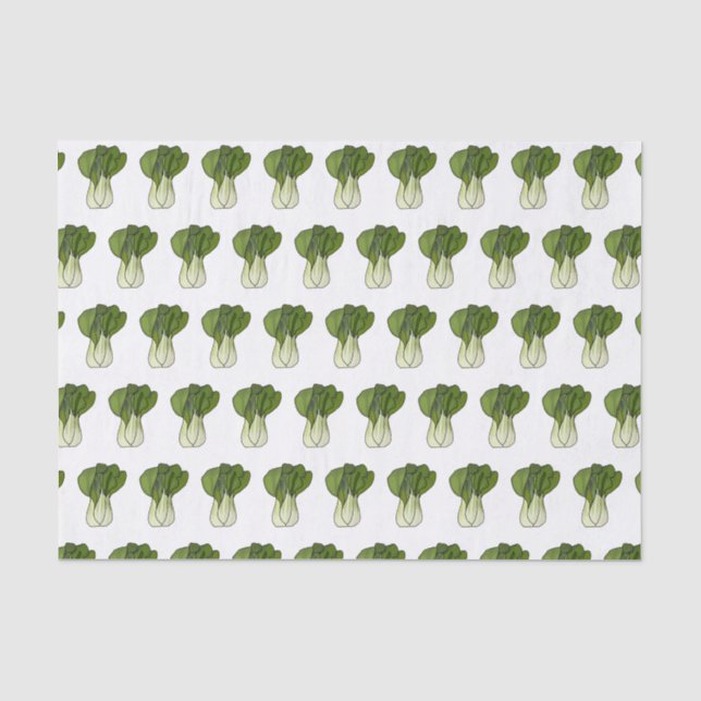 Bok choy cartoon illustration  tissue paper (Front)