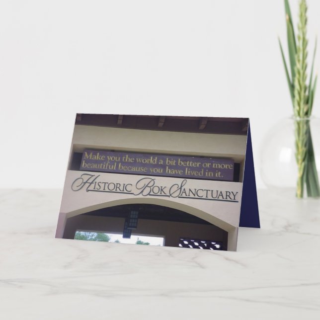 Bok Tower 003 Thank You Card (Front)