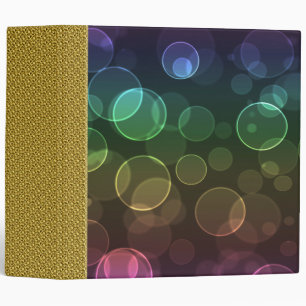 Bokeh and Gold Binder