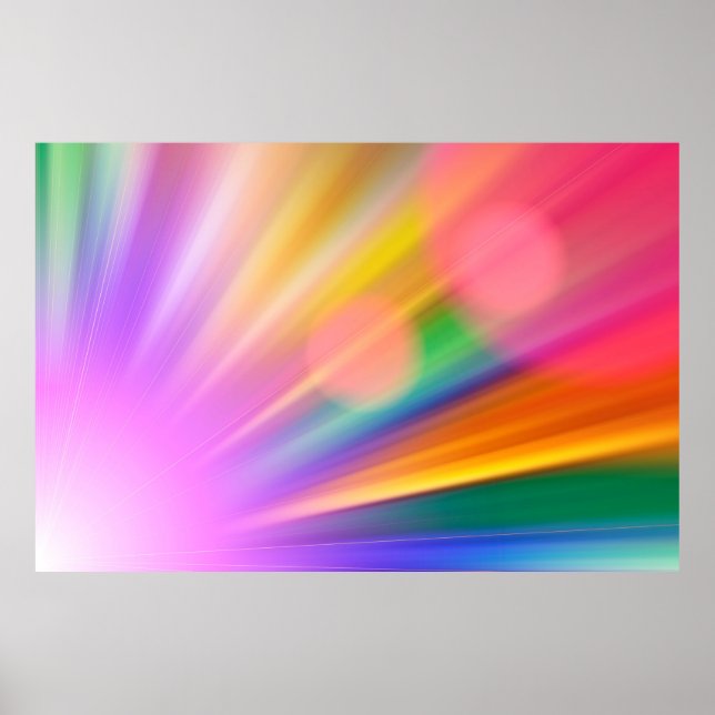 Bokeh background light reflections poster (Front)