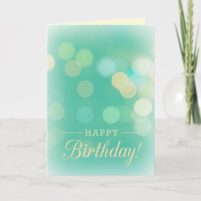 Bokeh Birthday Card (Front)