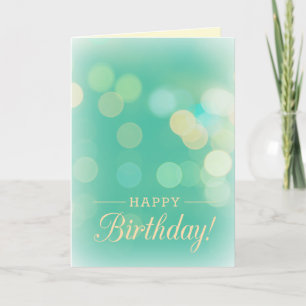 Bokeh Birthday Card