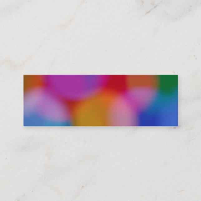 Bokeh bookmark business card (Front)